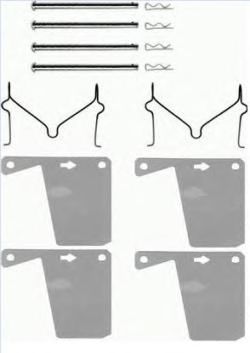 комплект принадлежности, дискови накладки A 02 246