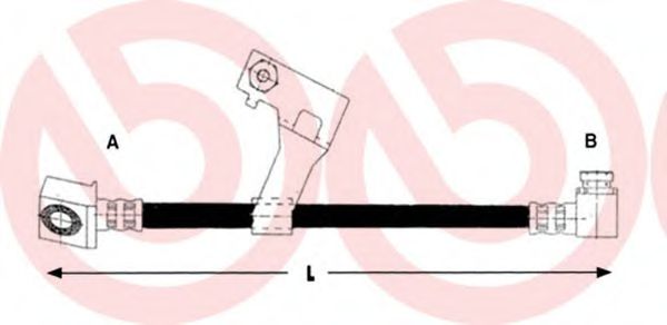 спирачен маркуч T 11 007