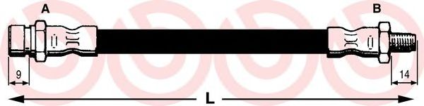 спирачен маркуч T 23 148