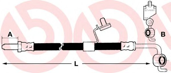 спирачен маркуч T 24 083