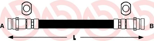 спирачен маркуч T 28 044