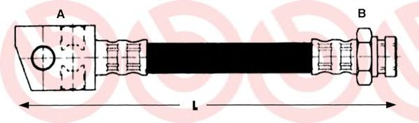 спирачен маркуч T 34 002