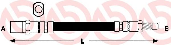 спирачен маркуч T 85 008