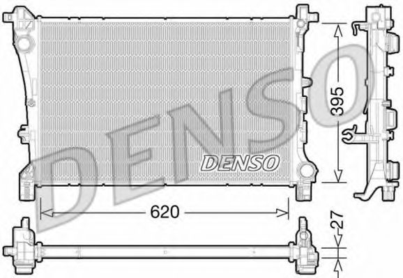 радиатор, охлаждане на двигателя DRM09167