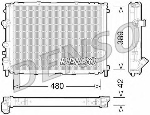 радиатор, охлаждане на двигателя DRM23033