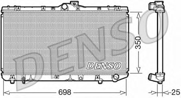 радиатор, охлаждане на двигателя DRM50079