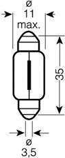 крушка с нагреваема жичка, светлини на рег. номер 6418-02B