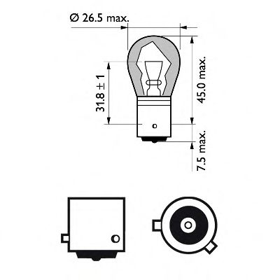 крушка с нагреваема жичка, мигачи 12496NAB2