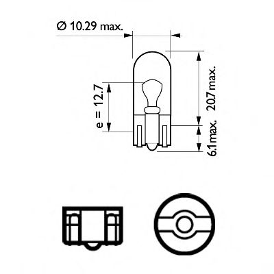 крушка с нагреваема жичка, мигачи 12961B2