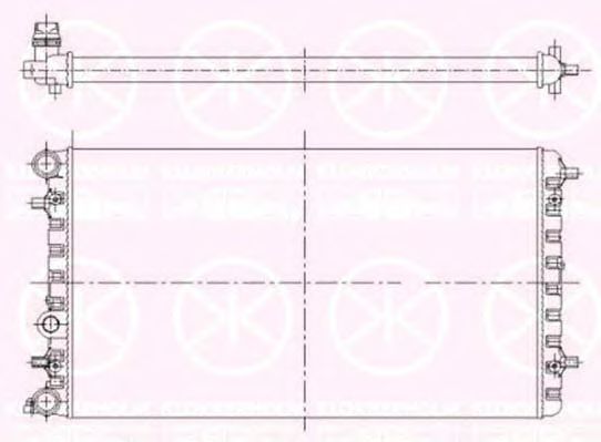 радиатор, охлаждане на двигателя 9514302174