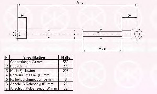газов амортисьор, капак на двигателя 65252800