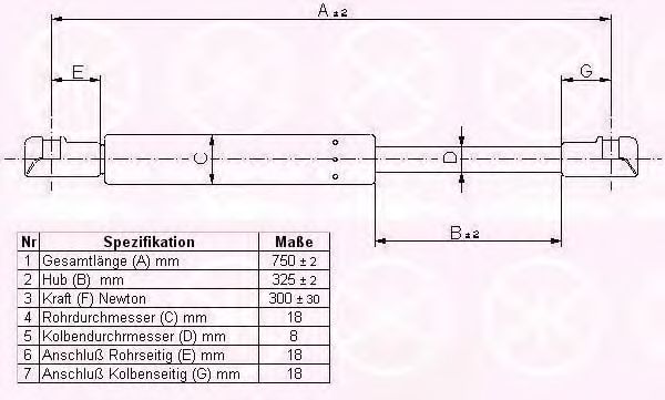 газов амортисьор, капак на двигателя 90082800