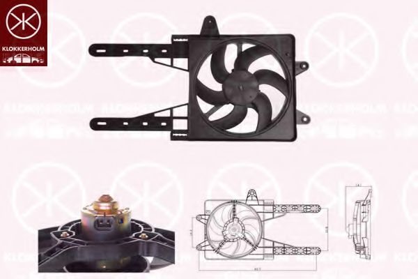 вентилатор, охлаждане на двигателя 2022307285