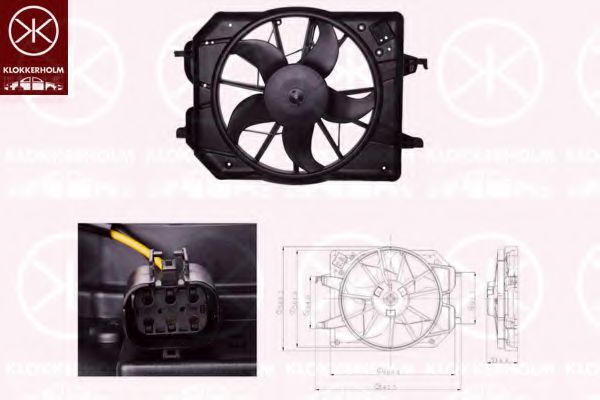 вентилатор, охлаждане на двигателя 25322606