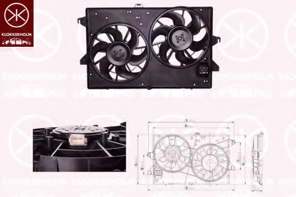 вентилатор, охлаждане на двигателя 25542602