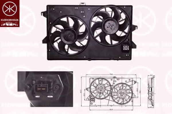 вентилатор, охлаждане на двигателя 25552601