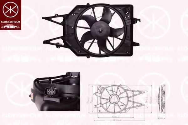 вентилатор, охлаждане на двигателя 25322601