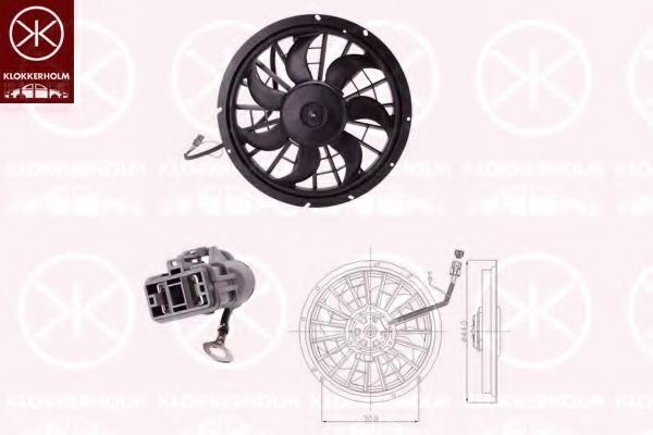 вентилатор, охлаждане на двигателя 90452601