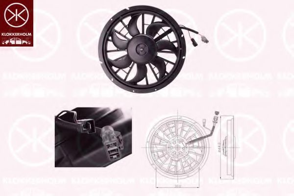 вентилатор, охлаждане на двигателя 90372602