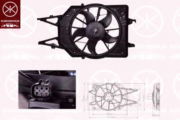 вентилатор, охлаждане на двигателя 25322602