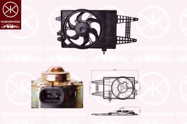 вентилатор, охлаждане на двигателя 20232605