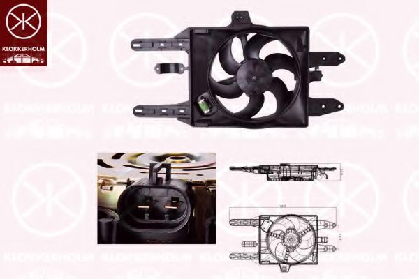 вентилатор, охлаждане на двигателя 20222602