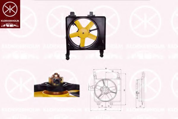 вентилатор, охлаждане на двигателя 25632604