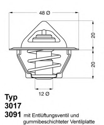 термостат, охладителна течност 3091.92D