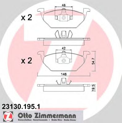 комплект спирачно феродо, дискови спирачки