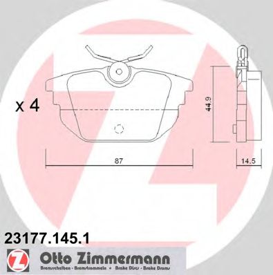 комплект спирачно феродо, дискови спирачки