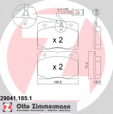 комплект спирачно феродо, дискови спирачки