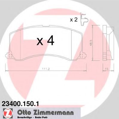 комплект спирачно феродо, дискови спирачки