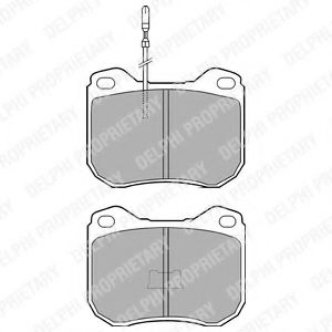 комплект спирачно феродо, дискови спирачки LP108