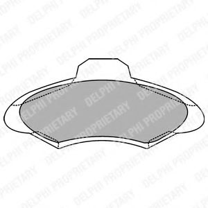 комплект спирачно феродо, дискови спирачки LP1139