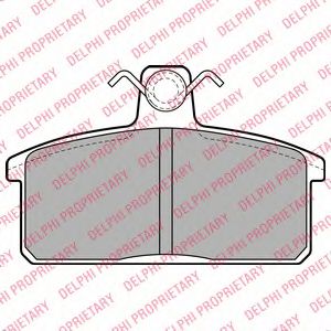 комплект спирачно феродо, дискови спирачки LP1201