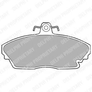 комплект спирачно феродо, дискови спирачки LP1210