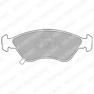 комплект спирачно феродо, дискови спирачки LP1303