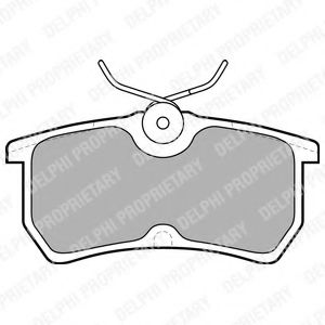 комплект спирачно феродо, дискови спирачки LP1316