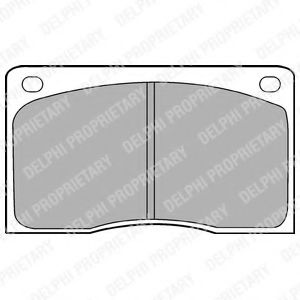 комплект спирачно феродо, дискови спирачки LP132