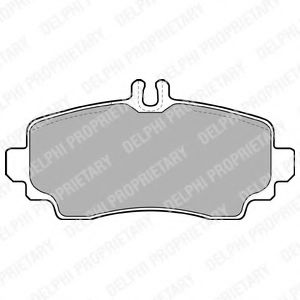 комплект спирачно феродо, дискови спирачки LP1401