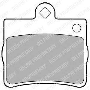 комплект спирачно феродо, дискови спирачки LP1402