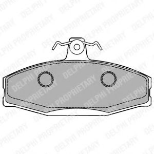 комплект спирачно феродо, дискови спирачки LP1429