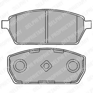 комплект спирачно феродо, дискови спирачки LP1430