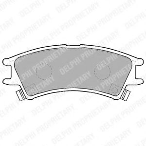 комплект спирачно феродо, дискови спирачки LP1502