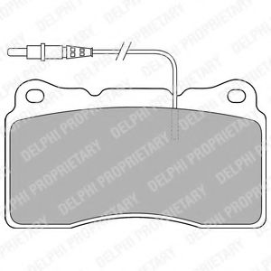 комплект спирачно феродо, дискови спирачки LP1516