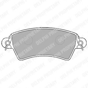 комплект спирачно феродо, дискови спирачки LP1517