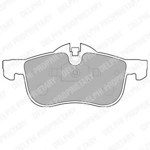 комплект спирачно феродо, дискови спирачки LP1521