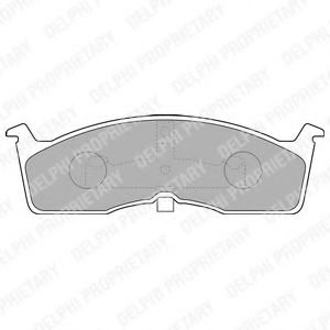 комплект спирачно феродо, дискови спирачки LP1532