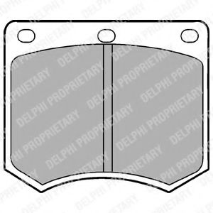 комплект спирачно феродо, дискови спирачки LP154