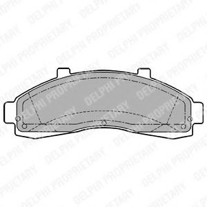 комплект спирачно феродо, дискови спирачки LP1625